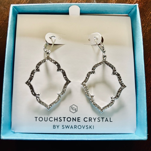 Touchstone by Swarovski crystal earrings. - Picture 2 of 2